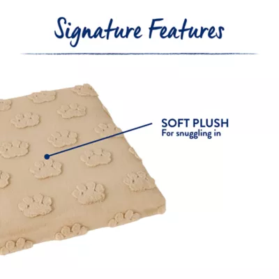 Top Paw® Plush Tan Crate Mat For Optimal Dog Comfort, Machine Washable - Image 4