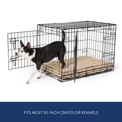Top Paw® Plush Tan Crate Mat For Optimal Dog Comfort, Machine Washable - Image 2