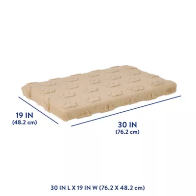 Top Paw® Plush Tan Crate Mat For Optimal Dog Comfort, Machine Washable - Image 3