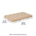 Top Paw® Plush Tan Crate Mat For Optimal Dog Comfort, Machine Washable image thumbnail 3