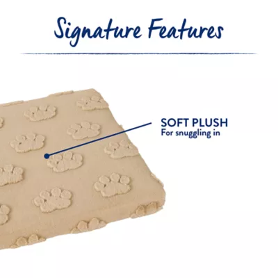 Top Paw® Plush Tan Crate Mat For Optimal Dog Comfort, Machine Washable - Image 4