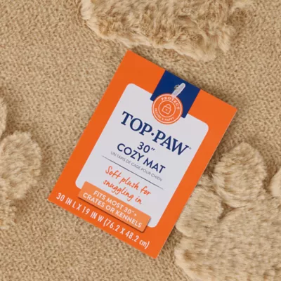 Top Paw® Plush Tan Crate Mat For Optimal Dog Comfort, Machine Washable - Image 5