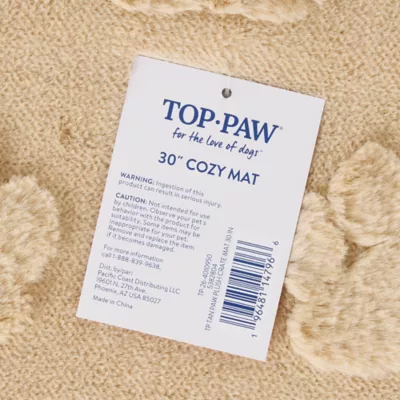 Top Paw® Plush Tan Crate Mat For Optimal Dog Comfort, Machine Washable - Image 6