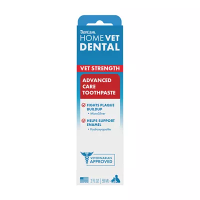 TropiClean HomeVet Toothpaste Gel Kit for Cat & Dog, Effective Tartar & Plaque Remover, 2 oz - Image 1