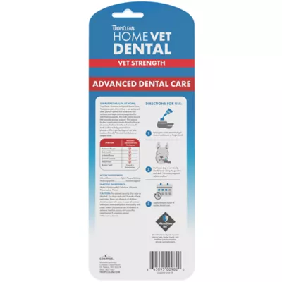 TropiClean HomeVet Cat & Dog Toothpaste Oral Care Kit - Toothpaste, Fingerbrush, & Toothbrush - 2oz - Image 3