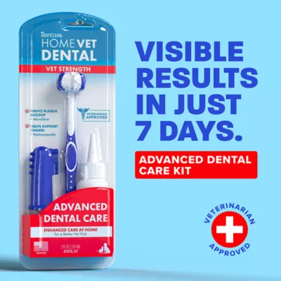 TropiClean HomeVet Cat & Dog Toothpaste Oral Care Kit - Toothpaste, Fingerbrush, & Toothbrush - 2oz - Image 5