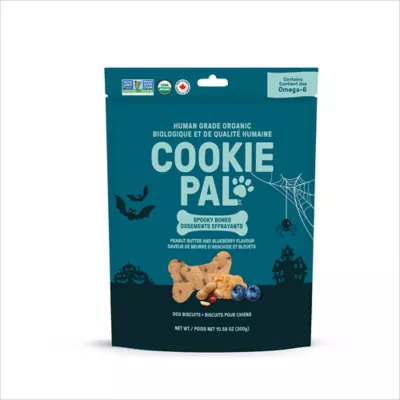 COOKIE PAL Spooky Bones Peanut Butter & Blueberry Flavour Dog Biscuits - Image 1