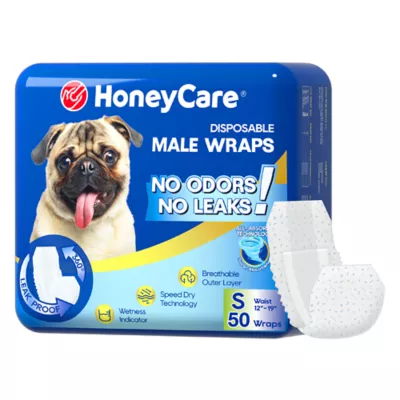 Honey Care All Absorb Disposable Male Dog Wrap W/ Speed Dry Technology - 50 Ct - Image 1