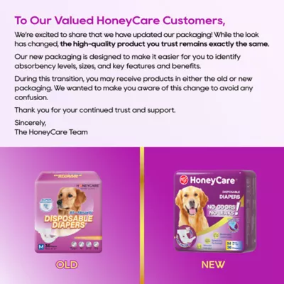 Honey Care All Absorb Disposable Female Dog Diapers W/ Speed Dry Technology, Large- 36 Ct - Image 2