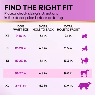 Honey Care All Absorb Disposable Female Dog Diapers W/ Speed Dry Technology, Large- 22 Ct - Image 8