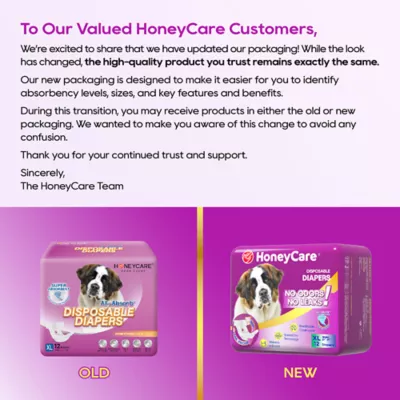 Honey Care All Absorb Disposable Female Dog Diapers W/ Speed Dry Technology, X-Large -12 Ct - Image 2