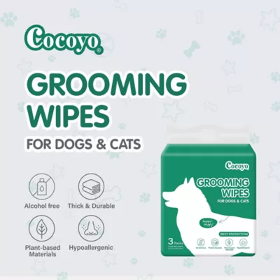 Cocoyo Best Value Grooming Wipes W/ Aloe Vera & Vitamin E For Dogs & Cats, Fragrance Free- 300 Ct - Image 4