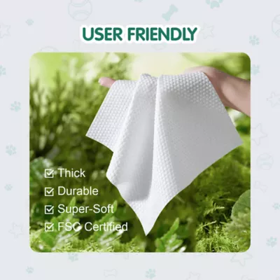 Cocoyo Best Value Grooming Wipes W/ Aloe Vera & Vitamin E For Dogs & Cats, Fragrance Free- 300 Ct - Image 5