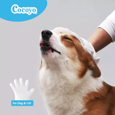 Cocoyo Best Value Rinse Free Glove Bath Wipes For Dogs & Cats W/ Hair Nourishing Formula- 30 Ct - Image 2