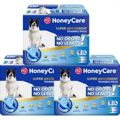 Honey Care Super Absorbant Speed Dry Dog Training Pads W/ Built-In Attractant, X-Large- 75 Ct - Image 1