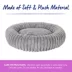 Top Paw® Donut Shape Dog Bed, Multiple Colors, Grey/Brown image thumbnail 4