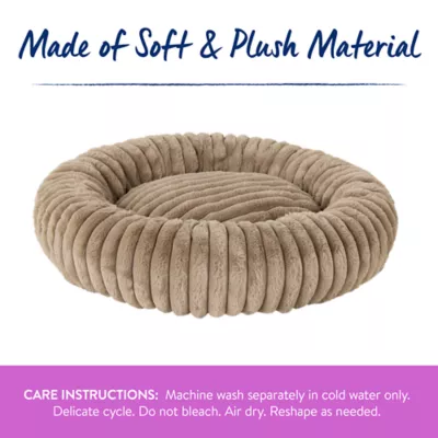 Top Paw® Donut Shape Dog Bed, Multiple Colors, Grey/Brown - Image 4
