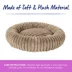 Top Paw® Donut Shape Dog Bed, Multiple Colors, Grey/Brown image thumbnail 4