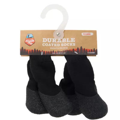 Arcadia Trail® Coated Dog Socks, Multiple Colors & Sizes, Black/Burgundy, XS-XXL - Image 7