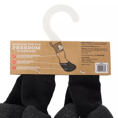 Arcadia Trail® Coated Dog Socks, Multiple Colors & Sizes, Black/Burgundy, XS-XXL - Image 8