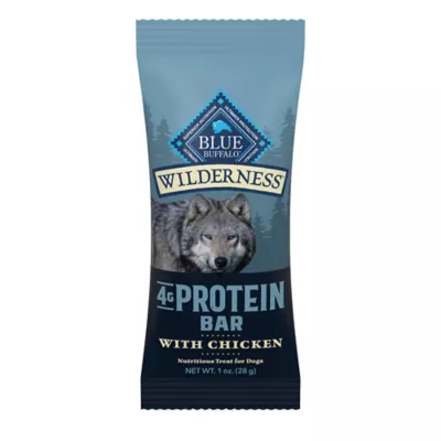 Blue Buffalo Wilderness High Protein Adult Dog Treat with 4g Protein per bar, Chicken - Image 1