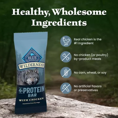 Blue Buffalo Wilderness High Protein Adult Dog Treat with 4g Protein per bar, Chicken - Image 7