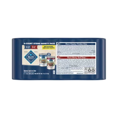 Blue Buffalo Blue's Stew Variety Pack Adult Dog Wet Food - Chicken & Beef, 12.5 oz - Image 2