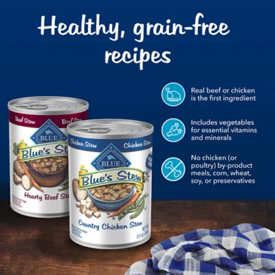 Blue Buffalo Blue's Stew Variety Pack Adult Dog Wet Food - Chicken & Beef, 12.5 oz - Image 4