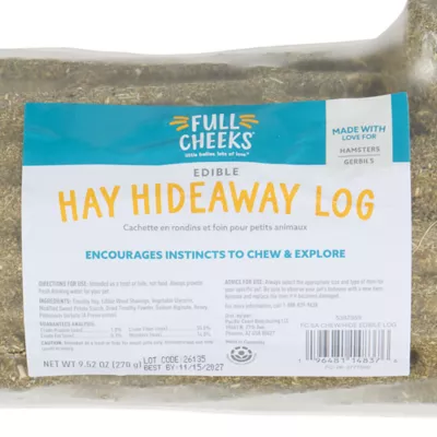 Full Cheeks® Small Pet Hay Hideaway Log - Image 4