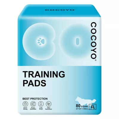 Cocoyo Best Value Training Pads, Leak Proof, Quick Drying & Puppy Attractant- 80 Ct - Image 1