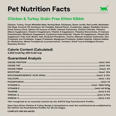 Open Farm Kitten Kibble Cat Food Grain Free 4 lb - Image 7