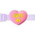 Jiby Cute Af Pink Dog Tag Charm image thumbnail 1