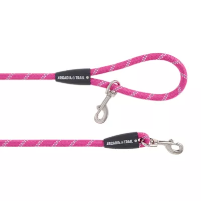 Arcadia Trail® Reflective Multi-Use Rope Leash Berry 15 Foot Extended Length - Image 1