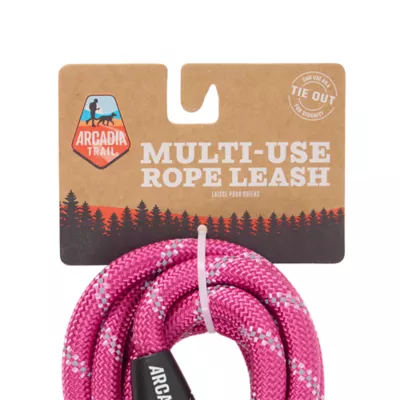 Arcadia Trail® Reflective Multi-Use Rope Leash Berry 15 Foot Extended Length - Image 6