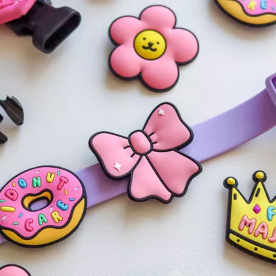 Jiby Pink Ribbon Dog Tag Charm - Image 2