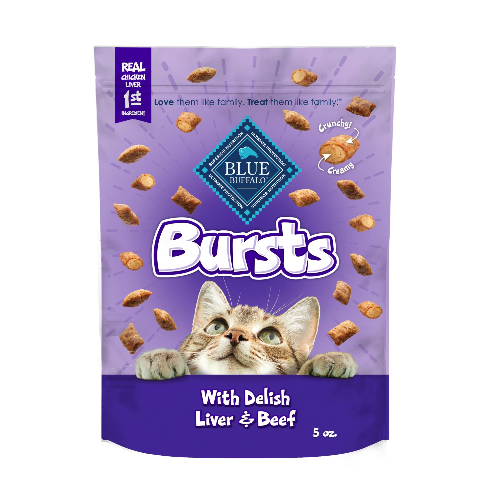 Blue Buffalo™ Bursts Crunchy Cat Treats - Liver & Beef, Natural by Blue Buffalo