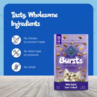 Blue Buffalo™ Bursts Crunchy Cat Treats - Liver & Beef, Natural - Image 6