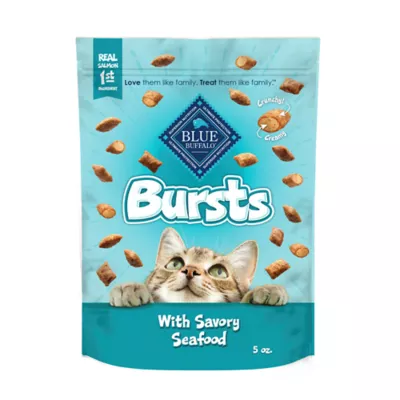 Blue Buffalo™ Bursts Crunchy Cat Treats - Savory Seafood, Natural - Image 1