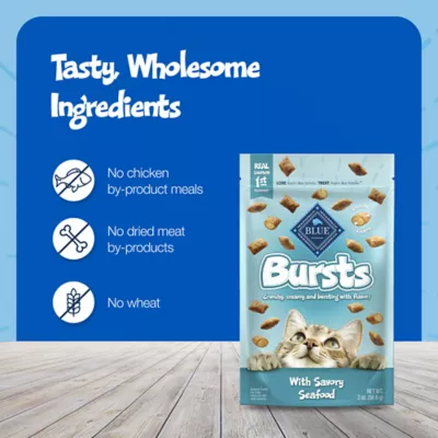 Blue Buffalo™ Bursts Crunchy Cat Treats - Savory Seafood, Natural - Image 6