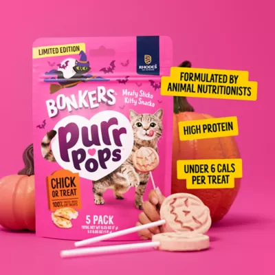 Bonkers Halloween Purr Pops Lickable Cat Treats - Chick or Treat, 5 Count - Image 4