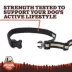 Arcadia Trail® Lightweight Stripe Dog Leash Reflective Elements for Nighttime Visibility image thumbnail 4