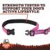 Arcadia Trail® Lightweight Stripe Dog Leash Reflective Elements for Nighttime Visibility image thumbnail 4