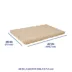 Top Paw® Plush Tan Crate Mat For Optimal Dog Comfort, Machine Washable image thumbnail 3