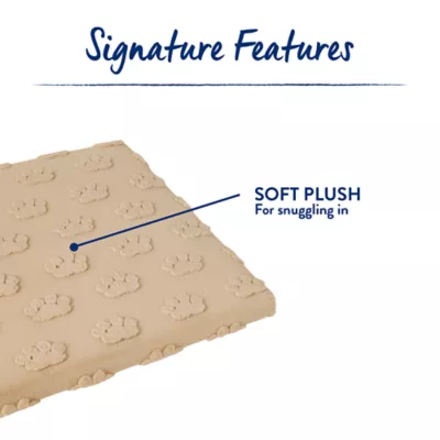 Top Paw® Plush Tan Crate Mat For Optimal Dog Comfort, Machine Washable - Image 4