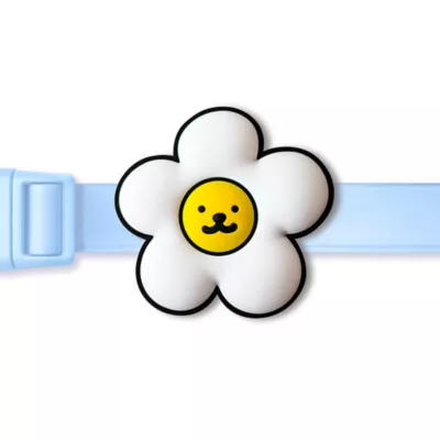 Jiby White Daisy Dog Tag Charm - Image 1