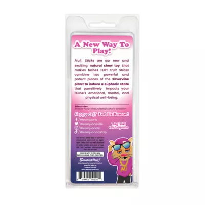Meowijuana® Silvervine Fruit Sticks Cat Chew Toy - Image 2