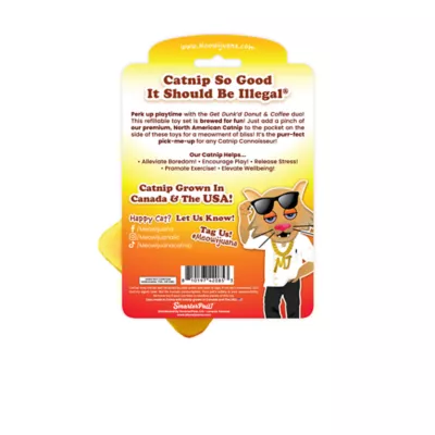 Meowijuana® Rise and Shine Coffee and Donut Refillable Catnip Toy - 2 Pack - Image 2