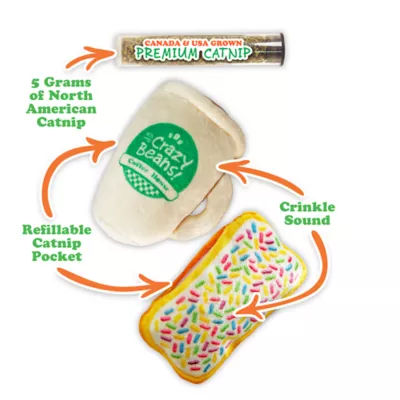 Meowijuana® Rise and Shine Coffee and Donut Refillable Catnip Toy - 2 Pack - Image 3