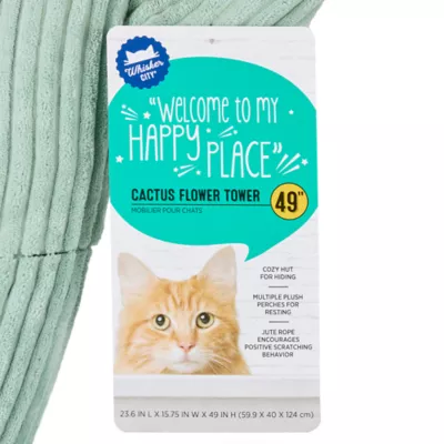 Whisker City® Cactus Flower Tower Cat Scratch - Image 6