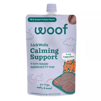 WOOF Lickwell Dog Calming Support, Anxiety Calming Supplement for Dogs, Natural Flavor, 12 oz - Image 1